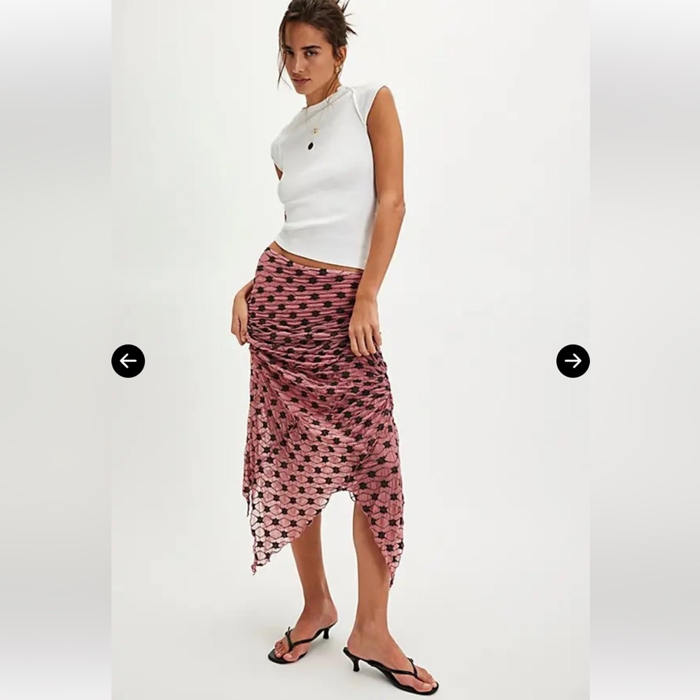 FREE PEOPLE Margot Convertible Maxi Skirt - Brandied Apricot $98 NWOT  Large